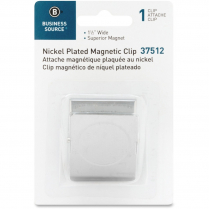 Business Source Nickel Plated Magnetic Clip 1-1/2"