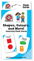 Canadian Curriculum Shapes, Colours, and More! Flash Cards