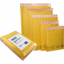 BUBBLE ENVELOPES CD 10/PACK 7-1/4x6-3/4 KRAFT #CD EDGBM001