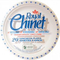 Paper Plates Royal Chinet 8-3/4" Compostable 20/Pkg