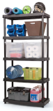 *Lightly Used* TuffStore Plastic Shelving 72"Hx36"Wx18"D 5 Shelves Black
