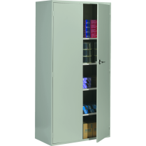 Global® Fileworks® Storage Cabinet 36" x 18" x 72" Grey