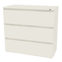 Herman Miller 3 Drawer Lateral File Cabinet White