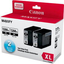 Canon Inkjet Cartridge PGI-1200XL Black 2/pkg