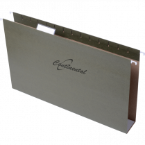 Continental Extra Capacity Hanging Folders Legal 2" Standard Green 25/box