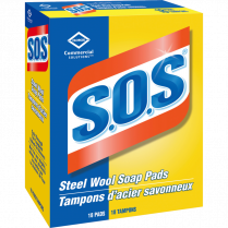 SOS STEEL WOOL PADS *18/BX