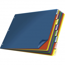Cardinal Poly Index Dividers 11" x 17" 8 Tabs
