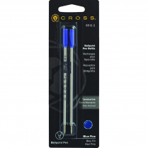 Cross® Ball Point Pen Refills Fine Point Blue 2/pkg