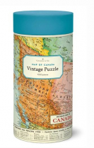 Cavallini Vintage Puzzle 1,000pcs Canada Map