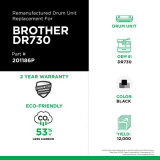 Clover Imaging Remanufactured Laser Cartridge Drum (Brother DR730) Black