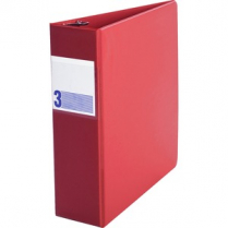 BINDER D-RING 3 COMMERCIAL RED