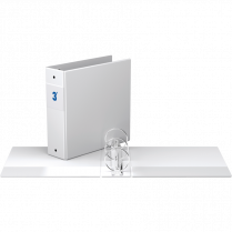 Davis Group&reg; Essential Premium Economy Round Ring Binder 3" White