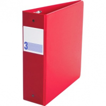 BINDER R-RING 3 COMMERCIAL RED