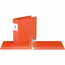 Davis Group&reg; Essential Premium Economy Round Ring Binder 3" Orange