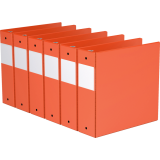 Davis Group&reg; Essential Premium Economy Round Ring Binder 3" Orange