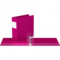 Davis Group&reg; Essential Premium Economy Round Ring Binder 3" Pink