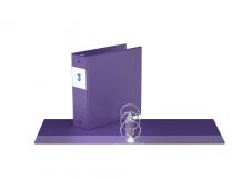 Davis Group&reg; Essential Premium Economy Round Ring Binder 3" Purple