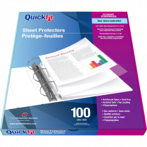 Davis Group QuickFit® Non-Glare Sheet Protectors 2 mil Letter Size 100/box