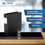 Davis Group Easyview Customizable O-Ring Binder 2" Black