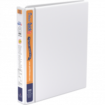 Davis Group Deluxe QuickFit® Heavy Duty View Quickload D-Ring Binder 1" White