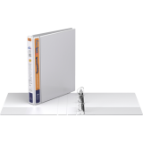 Davis Group Deluxe QuickFit® Heavy Duty View Quickload D-Ring Binder 1" White