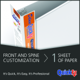 Davis Group Deluxe QuickFit® Heavy Duty View Quickload D-Ring Binder 1" White