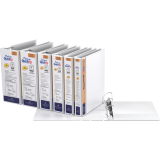 Davis Group Deluxe QuickFit® Heavy Duty View Quickload D-Ring Binder 1" White