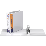 Davis Group Deluxe QuickFit® Heavy Duty View Quickload D-Ring Binder 3" White