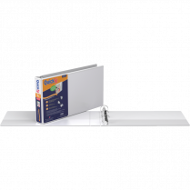 Davis Group Deluxe QuickFit&reg; Heavy Duty Spreadsheet View Round Ring Binders Legal 1-1/2" White