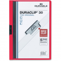 REPORT COVER DURACLIP 30SH RED