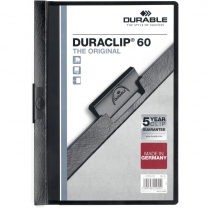 Durable Duraclip Report Cover Black