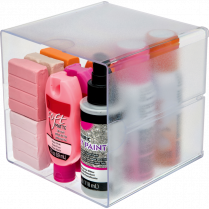 Deflecto® Stackable Storage Cube Clear