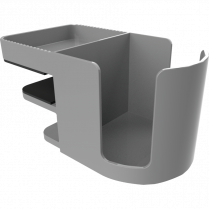 Deflecto® Standing Desk Cup Holder Grey