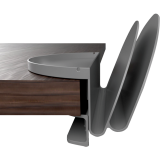 Deflecto® Standing Desk Desk File Organizer Grey