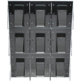 Deflecto Stand-Tall Preassembled Literature Rack Wall System