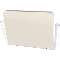 WALL POCKET LETTER 14.5" W CLEAR