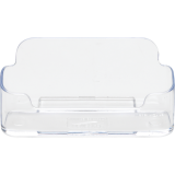 Deflecto® Business Card Holder Single Compartment Clear