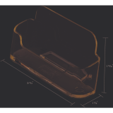 Deflecto® Business Card Holder Single Compartment Clear