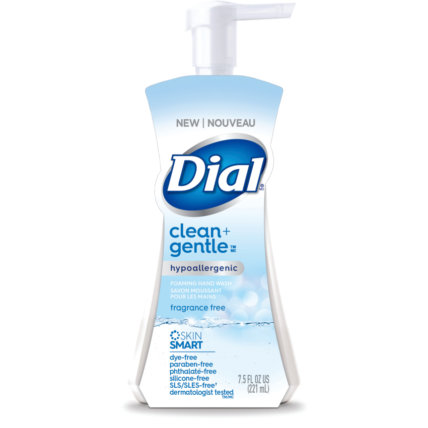 Dial® Clean & Gentle Hypoallergenic Foaming Hand Wash 221 mL Fragrance