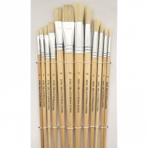 DBLG Assorted Paint Brush Set Short handles 12/pkg