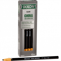 DIXON CHINA MARKERS BLACK 12/BOX