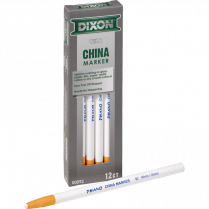 DIXON CHINA MARKERS WHITE 12/BOX