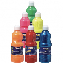 Prang® Ready-To-Use Tempera Paint 473ml Assorted Fluorescent Colours 6/box