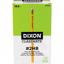 Dixon® Classmate® Pencils HB with Eraser 144/box