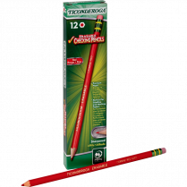 Ticonderoga® Erasable Checking Pencils Carmine Red 12/box