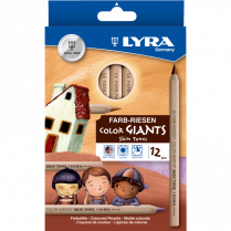 Lyra Color Gians Skin Tones Coloured Pencils 12/Set