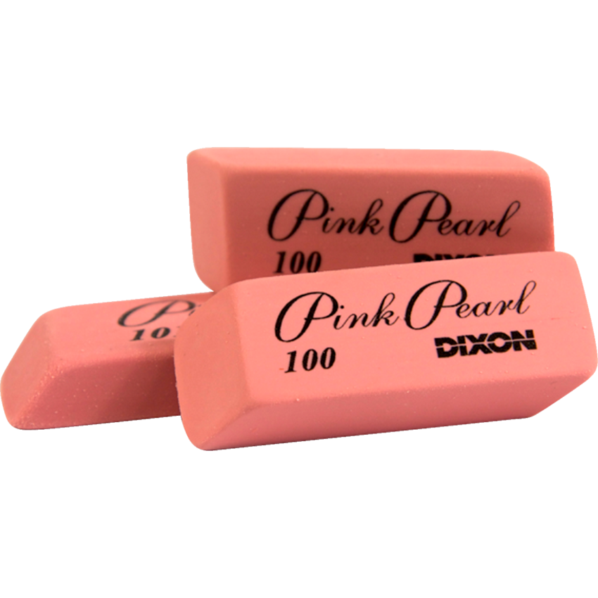 Dixon® Pink Pearl® Erasers Medium 24/box Monk Office