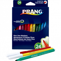 Prang® Washable Fine Line Markers Classic Colours 24/pkg