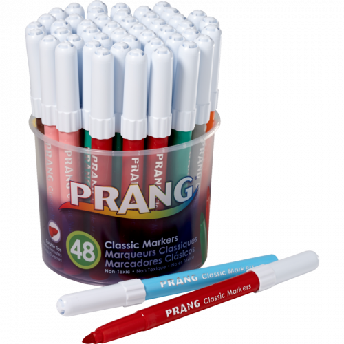 Prang® Art Markers Conical Tip Classic Colours 48/tub Monk Office