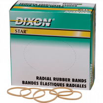Dixon Star Radial Rubber Bands #107 1/4lb box (113g 4oz)